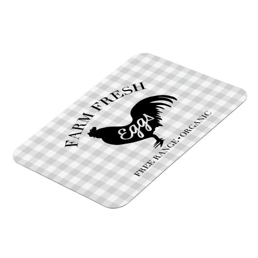 Fresh Chicken Country Gingham Magnet (Linke Seite)