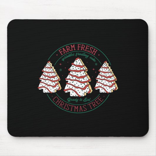 Fresh Christmas Tree Zuckerguss Mattiert Cake Debb Mousepad (Vorne)
