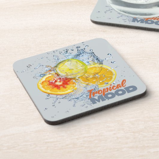 Fresh Citrus Coaster Set- Tropical Mood Getränkeuntersetzer (Linke Seite)