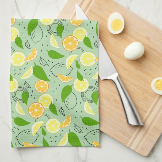 Fresh citrus fruits. geschirrtuch (Viertel Falte)