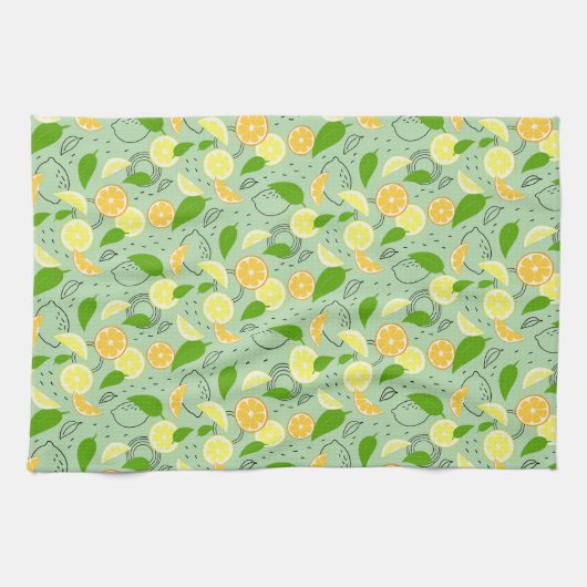 Fresh citrus fruits. geschirrtuch (Horizontal)