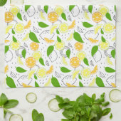 Fresh citrus fruits Lemon Orange Modern. Geschirrtuch (Gefaltet)