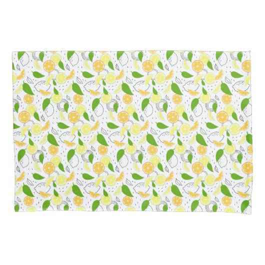 Fresh citrus fruits Lemon Orange Modern. Kissenbezug (Vorderseite)