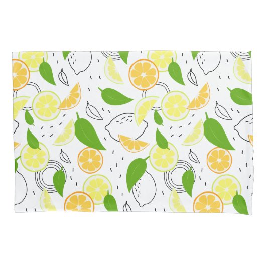 Fresh citrus fruits Lemon Orange Modern. Kissenbezug (Vorderseite)