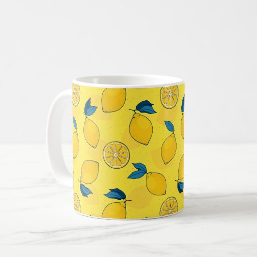 Fresh Citrus Lemon Kaffeetasse (Vorderseite Links)