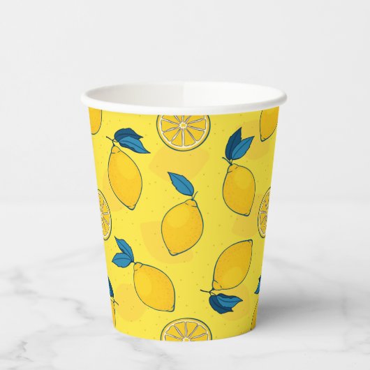 Fresh Citrus Lemon Pappbecher (Links)