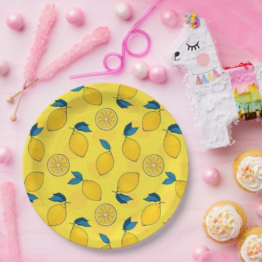 Fresh Citrus Lemon Pappteller (Party)