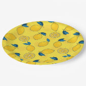 Fresh Citrus Lemon Pappteller (Schrägansicht)