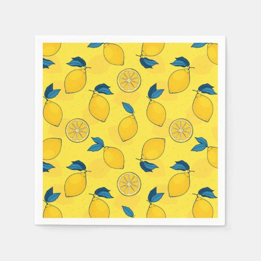 Fresh Citrus Lemon Serviette (Vorderseite)