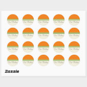 Fresh Citrus Orange Our Wedding Stickers (Blatt)