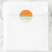 Fresh Citrus Orange Our Wedding Stickers (Tasche)