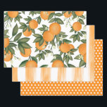 Fresh Citrus Orange Sommer Botanische Vegetation Geschenkpapier Set<br><div class="desc">Blätter zum Umhüllen von Blättern aus botanischem Zitrusfrüchten</div>