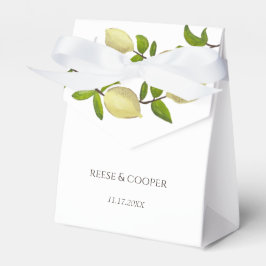 Fresh Citrus Painted Lemons Modern Mediterranean Geschenkschachtel