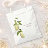 Fresh Citrus Painted Lemons Modern Mediterranean Geschenktütchen (Ausgeschnitten)