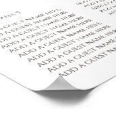 Fresh Citrus Painted Lemons Modern Mediterranean Poster (Ecke)