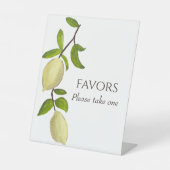 Fresh Citrus Painted Lemons Modern Mediterranean Sockelschild (Vorderseite)