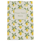 Fresh Citrus Personalized Party Bag Mittlere Geschenktüte (Vorderseite)