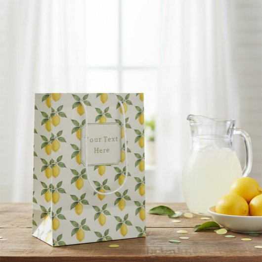 Fresh Citrus Personalized Party Bag Mittlere Geschenktüte