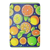 Fresh Citrus Slice Muster Badematte (Vorderseite Vertikal)