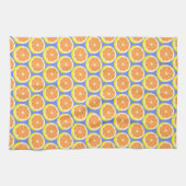 Fresh Citrus Slices Geometric Amalfi Coast Geschirrtuch (Horizontal)