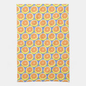 Fresh Citrus Slices Geometric Amalfi Coast Geschirrtuch (Vertikal)