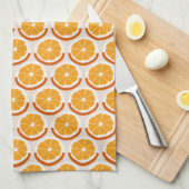 Fresh Citrus Slices Geometric Retro Kitchen Geschirrtuch (Viertel Falte)