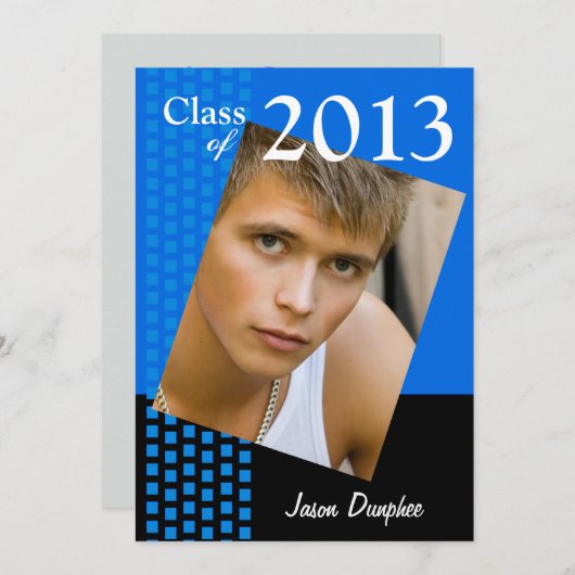 Fresh Class of 2013 Grad Foto Party Einladung (Vorne/Hinten)