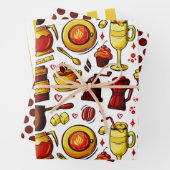 Fresh Coffee Café Wrapping Paper Set Geschenkpapier Set (Beispiel)