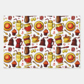 Fresh Coffee Café Wrapping Paper Set Geschenkpapier Set (Vorderseite)
