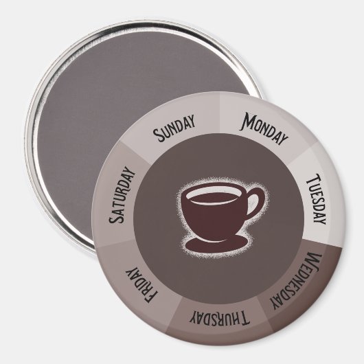 Fresh Coffee Java Kitchen Office Organisator Magnet (Vorderseite/Rückseite)