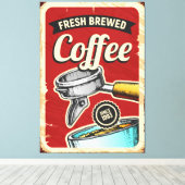 Fresh Coffee Leinwanddruck (Insitu (Holzboden))