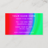 Fresh Colors Business Card - Rainbow Visitenkarte (Rückseite)