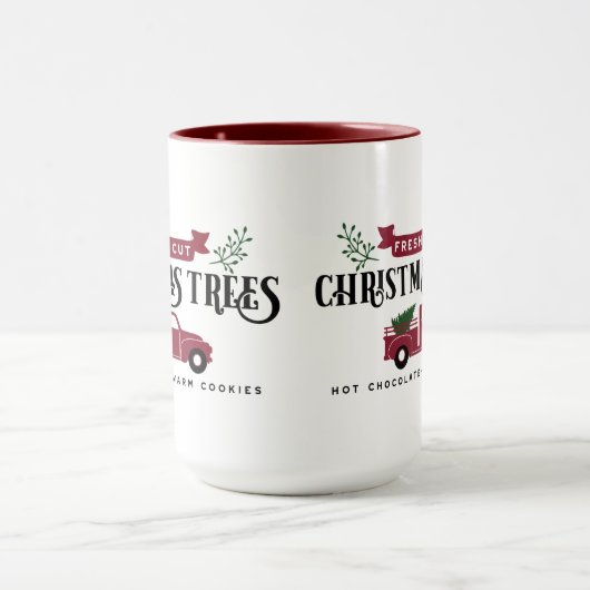 Fresh Cut Christmas Trees Tasse (Zentrum)