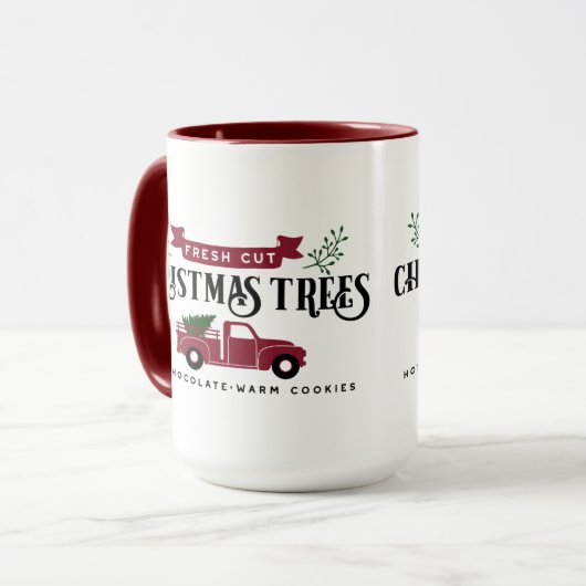 Fresh Cut Christmas Trees Tasse (Vorderseite Links)