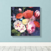 Fresh Cut Spring Blume Leinwanddruck (Insitu (Holzboden))