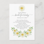 Fresh Daisy Baby Shower Book for Baby Begleitkarte (Vorderseite)