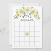 Fresh Daisy Bingo Baby Showspiel Einladung (Vorderseite)