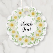 Fresh Daisy Brautparty Geschenkanhänger (Rückseite)