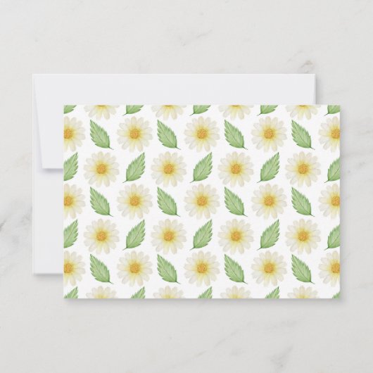 Fresh Daisy Date Night Einladung (Rückseite)