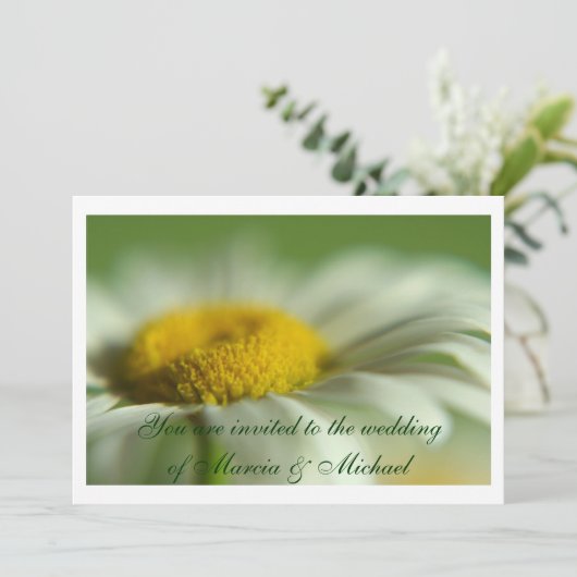 Fresh Daisy Einladung (Stehend Vorderseite)