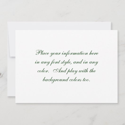 Fresh Daisy Einladung (Rückseite)