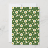 Fresh Daisy Floral Baby Dusche Einladung (Rückseite)