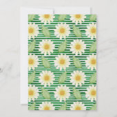 Fresh Daisy Floral Baby Dusche Einladung (Rückseite)