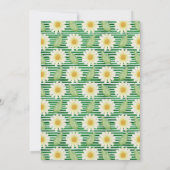 Fresh Daisy Floral Baby Dusche Einladung (Rückseite)