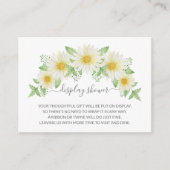 Fresh Daisy Floral Baby Shooting Display Begleitkarte (Vorderseite)