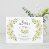 Fresh Daisy Floral Brautparty Einladung (Stehend Vorderseite)