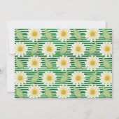 Fresh Daisy Floral Brautparty Einladung (Rückseite)