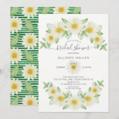 Fresh Daisy Floral Brautparty Einladung (Vorne/Hinten)