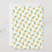 Fresh Daisy Floral Brautparty Tee Einladung (Rückseite)