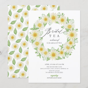 Fresh Daisy Floral Brautparty Tee Einladung